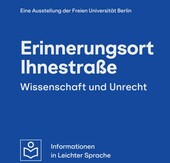 Eröffnung der Ausstellung „Wissenschaft und Unrecht“ am Erinnerungsort Ihnestraße 